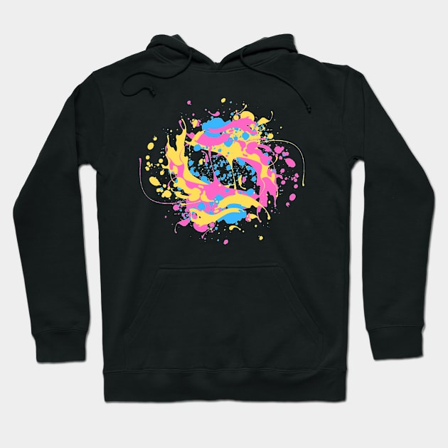 Paint splashes Hoodie by maryamazhar7654